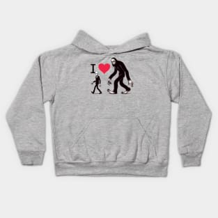 I Love Monsters, Cryptids, and Creepypasta Kids Hoodie